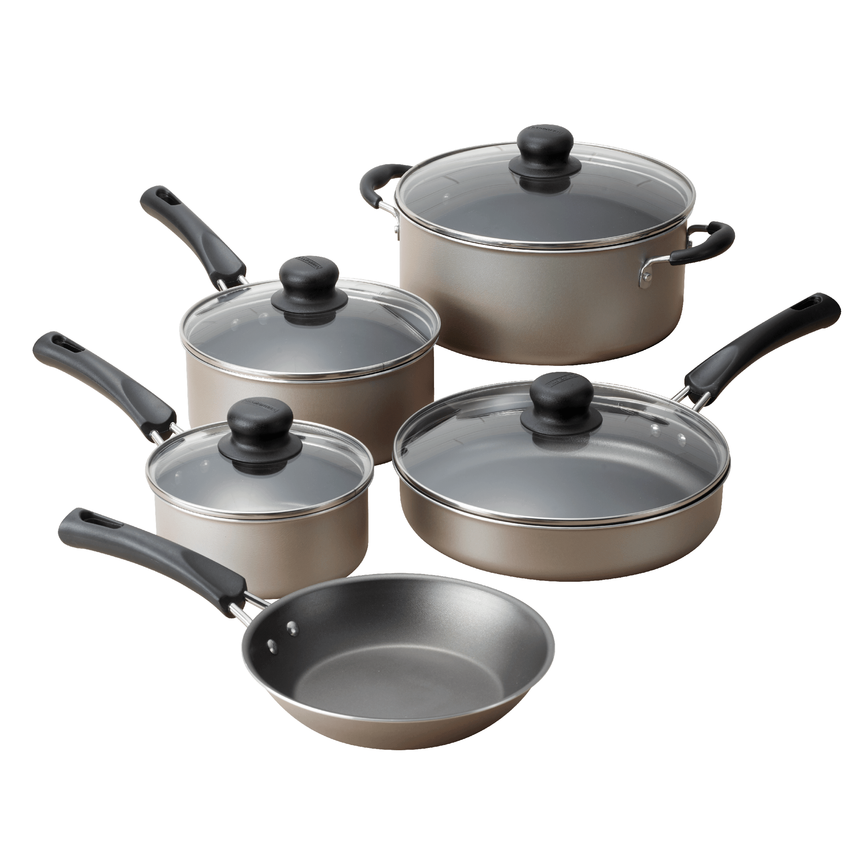9-Piece Non-Stick Cookware Set, Champagne