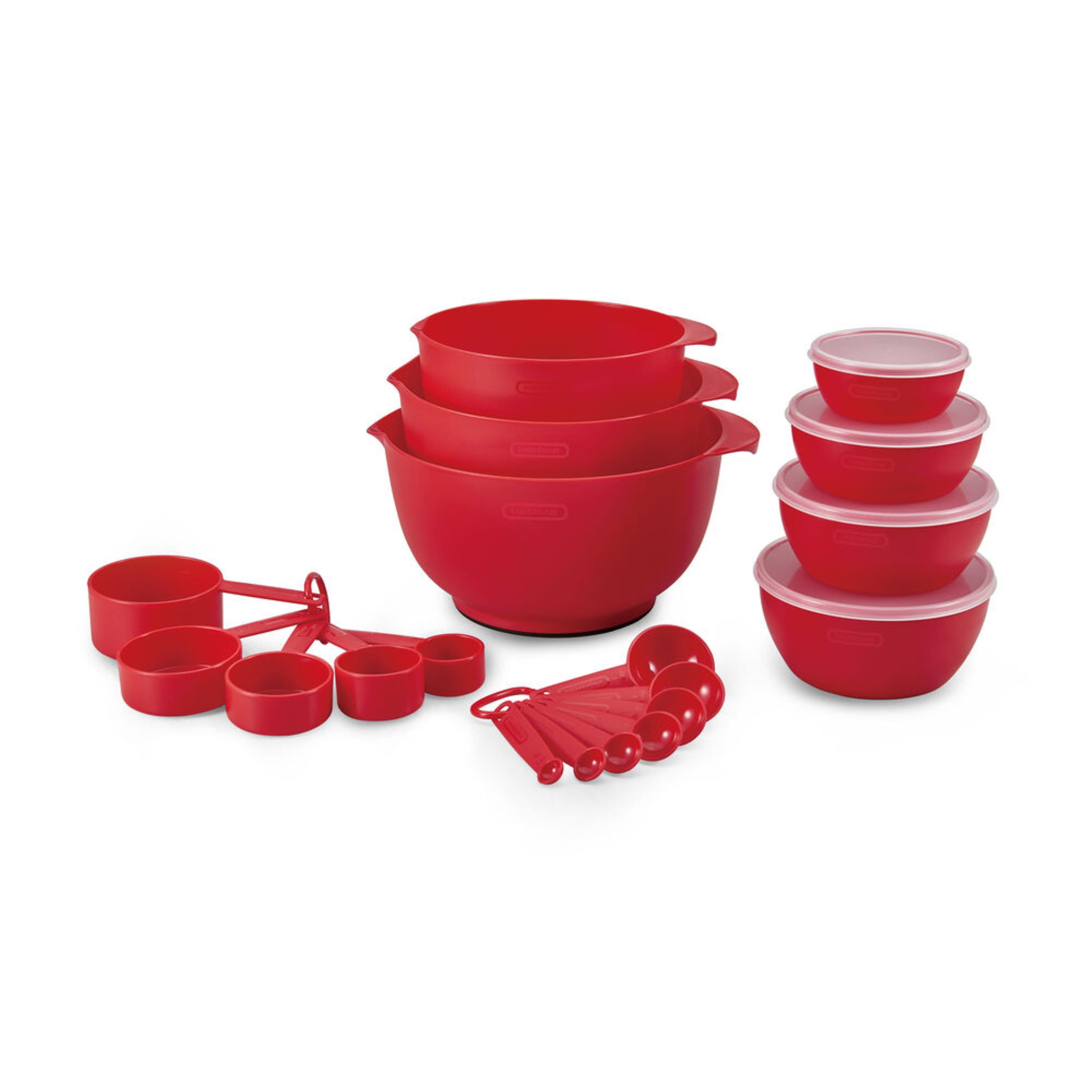 Pro 23 Piece Plastic Baking Set Red